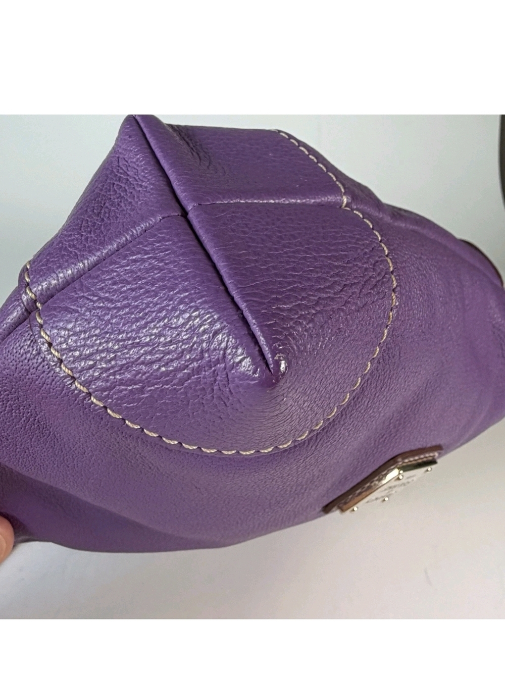 Dooney & Bourke Purple Leather Crossbody Bag - Picture 10 of 16
